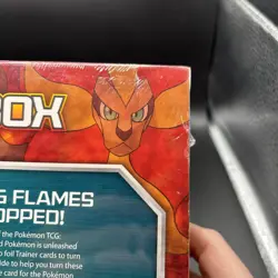 Pokemon XY Flashfire Sealed Pyroar Collection Box 3 Boosters + 3 Holo Foils 2014 - Image 4