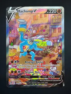 Machamp V 172/189 Pokemon Astral Radiance Alternate Art Rare Near Mint (NM) 2022 - Image 1