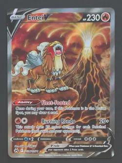 Entei V Gg36/Gg70 - Crown Zenith Pokemon TCG - NM - Image 1