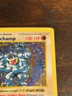 Pokemon TCG Machamp shadowless 1st Edition Holo Rare 8/102 Vintage - Image 3