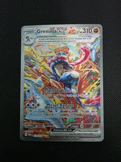 Pokemon Greninja ex 214/167 Full Art Holo Special Illustration Rare Sv06 310 HP - Image 1