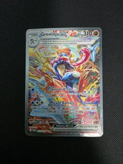 Pokemon Greninja ex 214/167 Full Art Holo Special Illustration Rare Sv06 310 HP - Image 2