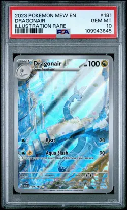 PSA 10 GEM MINT: Dragonair 181/165 Pokemon Sv: Scarlet & Violet 151 Holo IR - Image 1