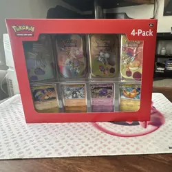 Pokemon Scarlet & Violet–151 Mini Tin 4-Pack Box Booster Foil Exclusive Promo - Image 1