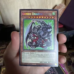 Yugioh! 1x Armed Dragon LV10 MZMU-EN065 Secret Rare 1st Ed NM - Image 1