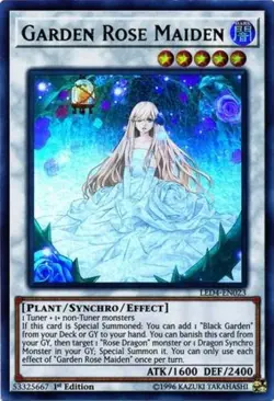 Yugioh! LP Garden Rose Maiden - LED4-EN023 - Ultra Rare - 1st Edition Lightly P - Image 1