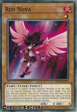 YUGIOH DLCS-EN113 Red Nova Common 1st Edition NM - Image 1