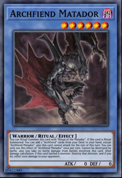 Yugioh! Archfiend Matador Maze of the Muertos PREORDER - Image 1