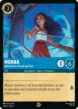 Moana - Adventurer of Land and Sea (Foil) - Disney Lorcana Promo Cards - Image 1