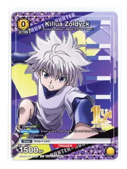 Killua Zoldyck C Normal Hunter x Hunter Union Arena Promo Card HTR-2-027 NM - Image 1