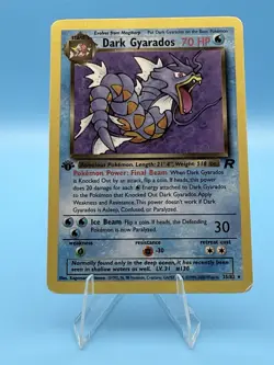 Pokemon Card - Dark Gyarados Team Rocket 25/82 Rare 1st Edition Excellent - Image 1