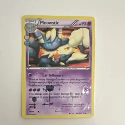Pokemon Meowstic RC15-32 Generations Radiant Collection Holo 90 HP Uncommon Card - Image 1
