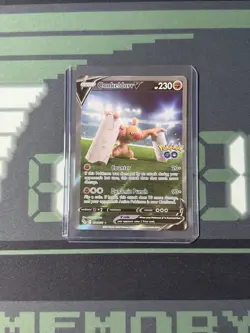Conkeldurr V Alternate Full Art Card 074/078 Pokemon GO TCG Holo - Image 1