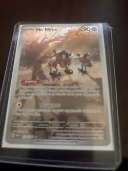 Pokemon TCG Mr. Mime Scarlet & Violet Holo Illustration Card 179/165 - Image 1