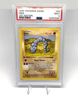 1999 1st Edition Onix PSA 9 First Mint Rare Base Set Pokemon Card Game #56 - Image 1