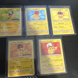 Ash's Pikachu Collectible “I choose you!” Card Set of 5 - Image 1