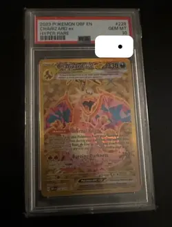 Pokemon TCG Charizard EX Obsidian Flames Holo Hyper Rare Card - Image 1