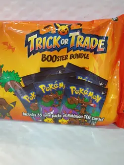 Pokemon Trick or Trade Booster Bundle 35 Mini Packs Trading Card Game 2022 - Image 1