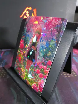 Mitsuri Kanroji Demon Slayer Art Card Holo Cracked Ice Anime CCG Collectible - Image 2