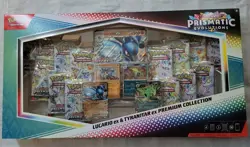 Pokemon Scarlet & Violet Prismatic Evolutions Lucario Ex & Tyranitar Ex Cards - Image 1