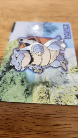 Pokemon Vintage 1999 Japanese Meiji Embossed Foil Promo Card BLASTOISE / KAMEX - Image 2