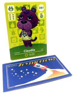 Animal Crossing Nintendo Amiibo - CLAUDIA #287 - Series 3 Authentic Card - Image 1