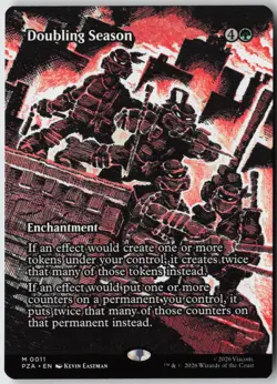 Doubling Season (Borderless) (11) Normal Teenage Mutant Ninja Turtles (PZA) NM - Image 1