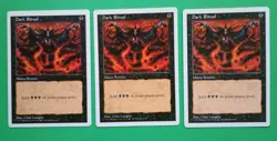 Magic the Gathering MTG Fifth (5th) Edition DARK RITUAL X 3 (1 LP/EX & 2 MP)! - Image 1