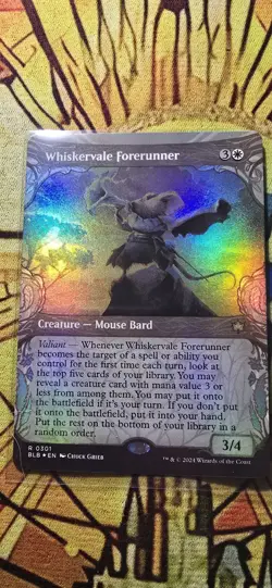 Whiskervale Forerunner (Showcase) Bloomburrow Foil Creature Rare MTG NM - Image 1