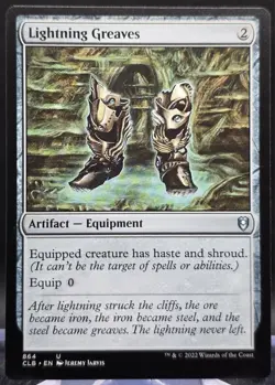 Lightning Greaves #864 Commander: Battle for Baldur's Gate Regular Uncommon - Image 1