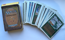 Magic The Gathering Unlimited Lot of 66 in starter deck box - Image 1