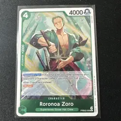 1x Roronoa Zoro Rare R PRB02-006 - One Piece Premium Booster Vol. 2 - NM - Image 1