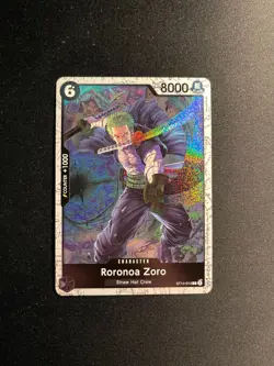 One Piece TCG | Roronoa Zoro - (Pirate Foil) | ST14-013 | PRB-02 | NM Foil - Image 1