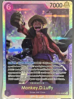 One Piece CCG Monkey.D.Luffy ST26-005 SR EN US Seller - Image 1
