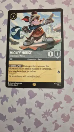 Mickey Mouse - Inspirational Warrior 200/204 Archazia’s Island Disney Lorcana - Image 2