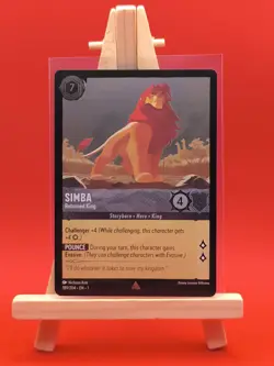 Simba Returned King 189/204 Foil Rare The First Chapter Disney Lorcana Card New - Image 3
