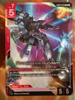 Gundam Card Game - Providence Gundam GD03-033 (LR) Steel Requiem - Image 1