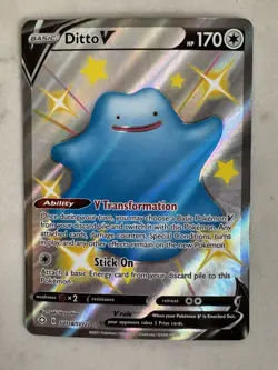 Pokemon Holo Ditto V Card Lot SV118/SV122 328/190 SSR NM English & Japanese - Image 3