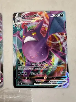 Pokemon Holo Full Art Vmax Card Lot NM Evee Sealed Promo Ditto Crobat - Image 3