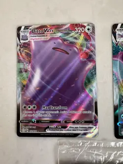 Pokemon Holo Full Art Vmax Card Lot NM Evee Sealed Promo Ditto Crobat - Image 4