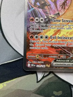 Pokemon TCG Team Rockets Moltres EX Card Stamped 229/182 Destined Rivals - Image 4