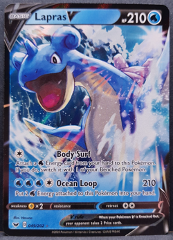 Lapras V 049/202 Sword & Shield Pokemon Pokemon Card English Near Mint - Image 1