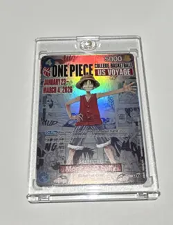 One Piece Potential PSA 10 Monkey D. Luffy US College Basketball Voyage Card - Image 1