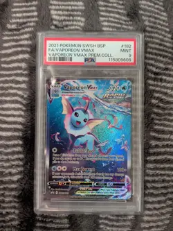 Vaporeon VMAX SWSH182 PSA 9 MINT SWSH: Sword & Shield Promo Card Holo - Image 3