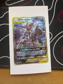 Pokemon TCG Mewtwo and Mew GX Sun & Moon Holo Promo Card #SM191 MINT - Image 3