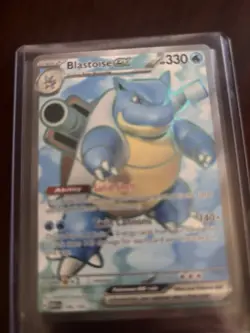 Pokemon TCG Blastoise EX Holo Ultra Rare Card Scarlet VIOLET-151, 184/165 - Image 1