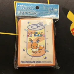 Japanese Pokemon Center Card Sleeves Eevee Soda Mix Au Lait -US SELLER- (j5) - Image 1
