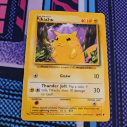 Pikachu 058/102 Base Set Regular 1999 Pokemon card - Image 1