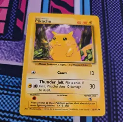 Pikachu 058/102 Base Set Regular 1999 Pokemon card - Image 2
