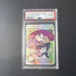 Pokemon TCG Jessie & James Trainer Full Art Ultra Rare Card 68/68 HF PSA 10 - Image 1